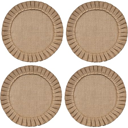 Amazon Com Elrene Home Fashions Farmhouse Living Sentiments Burlap Placemats Set Of 4 13 X 19 Natural 4 Home Kitchen