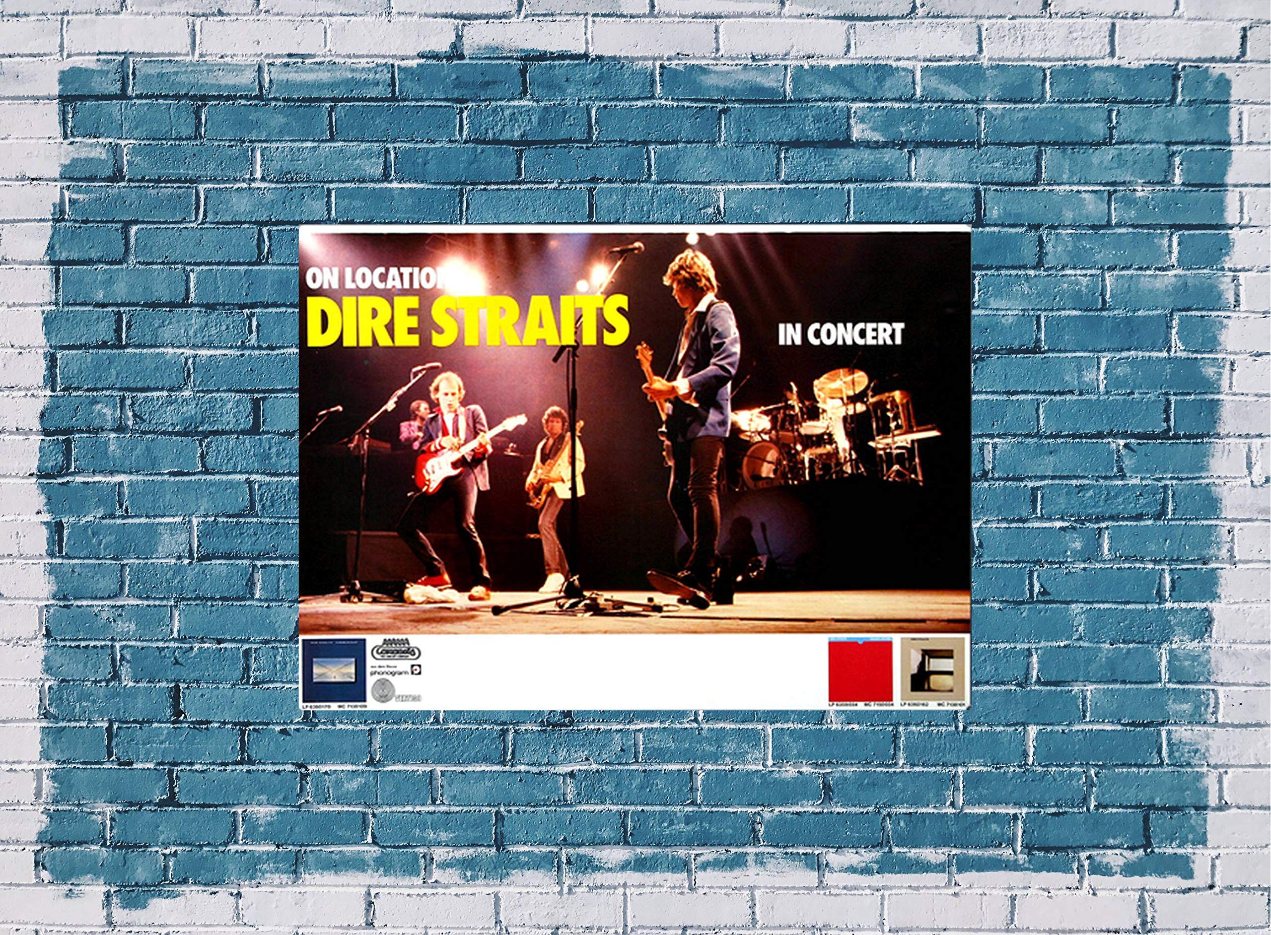 Dire Straits - On Location, 1981 » Konzertplakat/Premium Poster | Live Konzert Veranstaltung | DIN A1 «