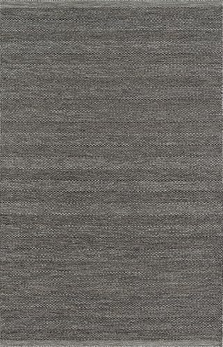 momeni Rugs mesa0mes-2smo2030mesa Collection, 100% Lana tela a mano Flatweave zona de transición Alfombra, Lana, Humo