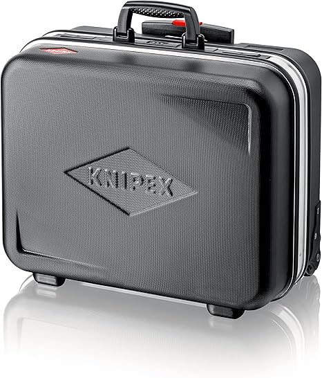 KNIPEX Tool Case "Big Basic Move", Empty, on Wheels, Telescopic Handle, 54 Inserting Options, 33 L Volume, Tool Trolley, Rolling Toolbox, 00 21 06 LE
