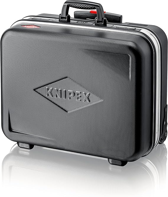 KNIPEX Tool Case "Big Basic Move", Empty, on Wheels, Telescopic Handle, 54 Inserting Options, 33 L Volume, Tool Trolley, Rolling Toolbox, 00 21 06 LE