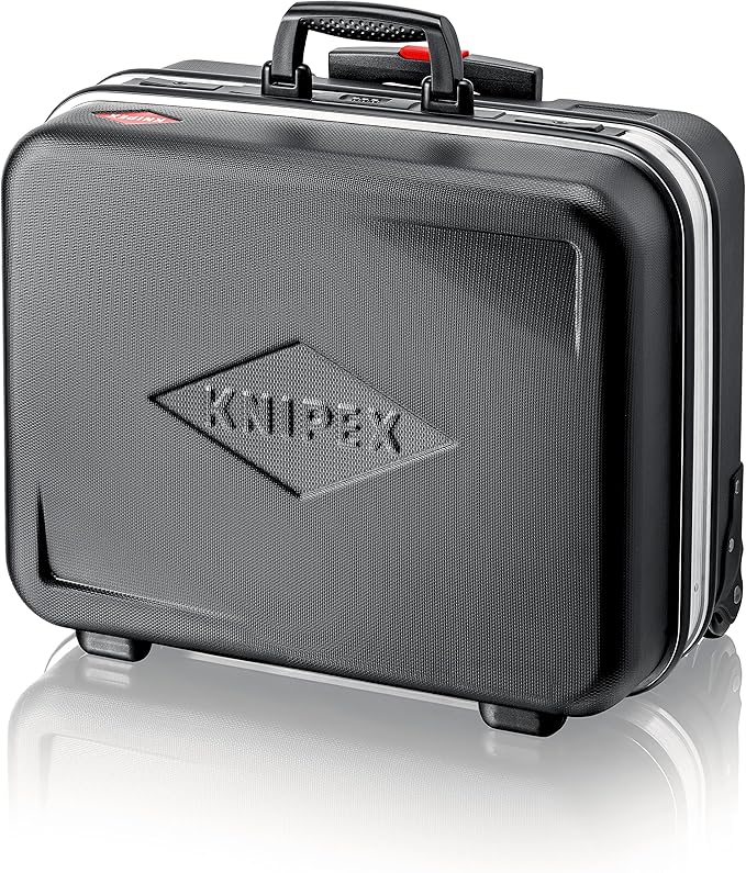 KNIPEX Tool Case "Big Basic Move", Empty, on Wheels, Telescopic Handle, 54 Inserting Options, 33 L Volume, Tool Trolley, Rolling Toolbox, 00 21 06 LE