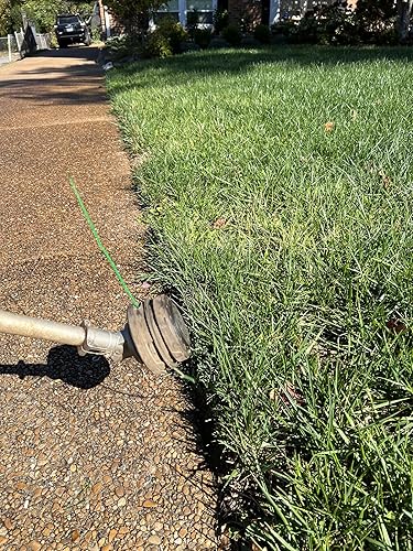 Miniatura 6 de Línea de recortadora resistente de 0.095 pulgadas, cuerda triangular verde de 100 pies, ajuste universal de grado comercial, compatible con Ryobi,