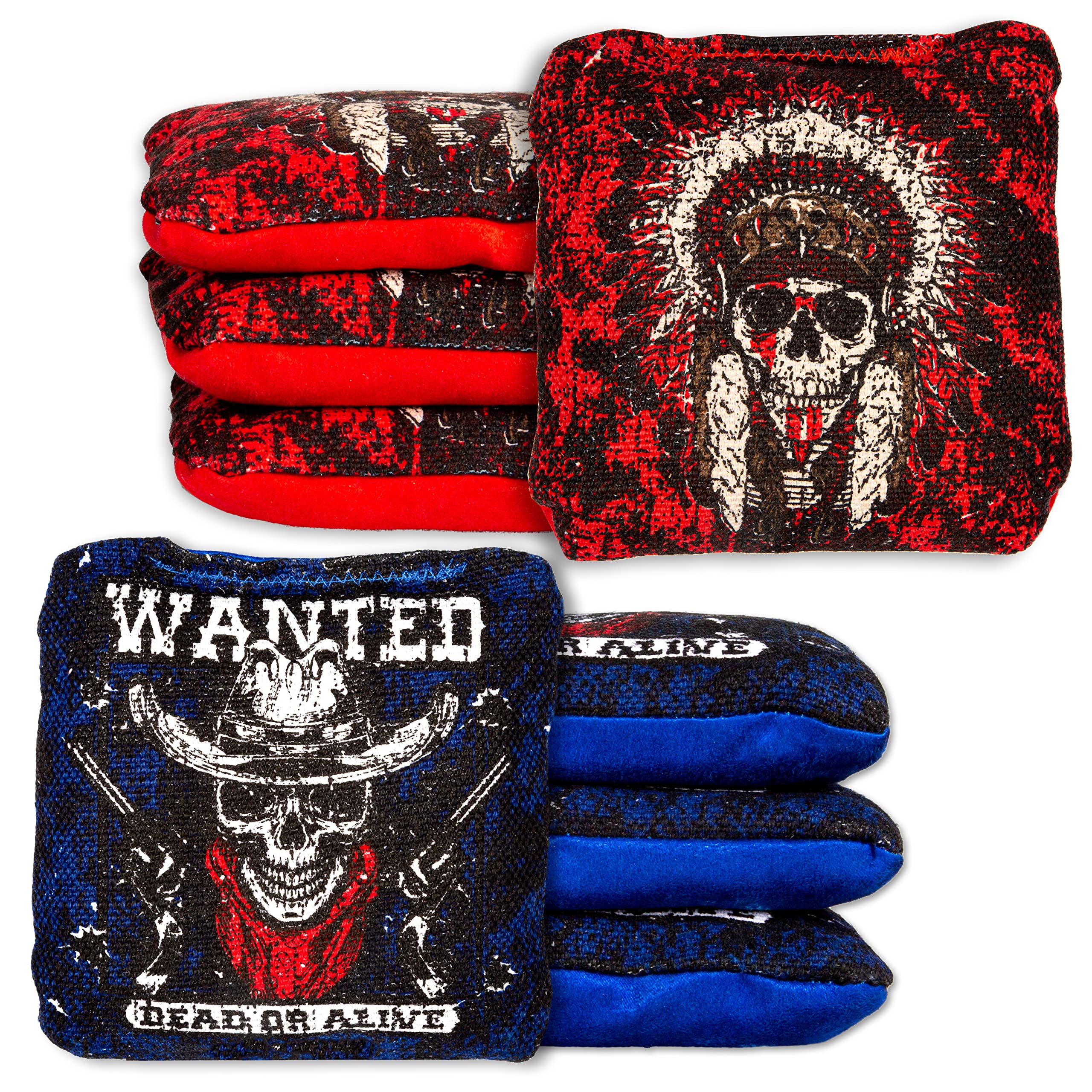 Play Platoon Tournament Series Cornhole Bags - Pro Style Dual Sided Slick and Sticky Side Bags - Set of 8 - Designed in USA