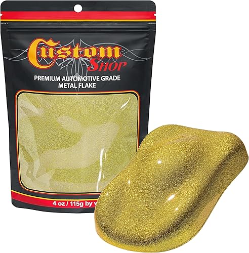 Vista 38 de Custom Shop Escamas de metal para pintura automotriz, rojo fuego, escamas de metal micro de 4oz .004" para pintura de automóvil, aditivo de pinturas