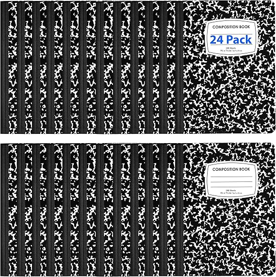 VEEBOOST Composition Notebooks, Wide Ruled Composition