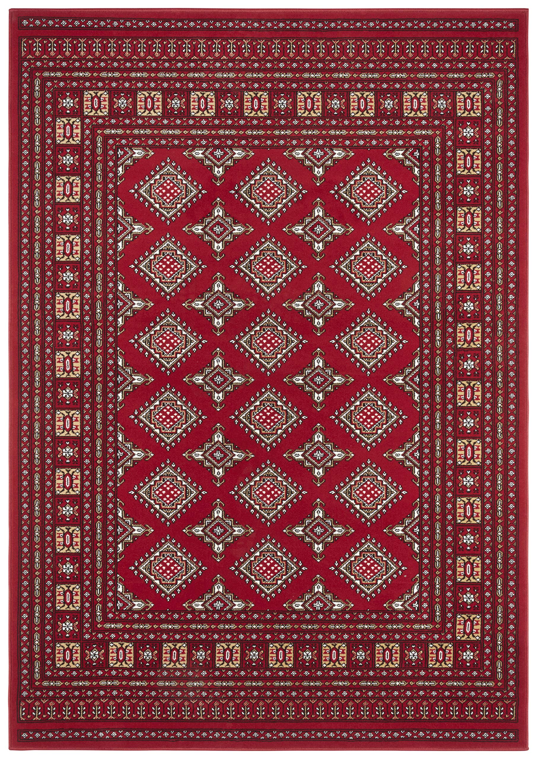Tapis oriental vintage Mirkan Orient en rouge profond pour salle à manger