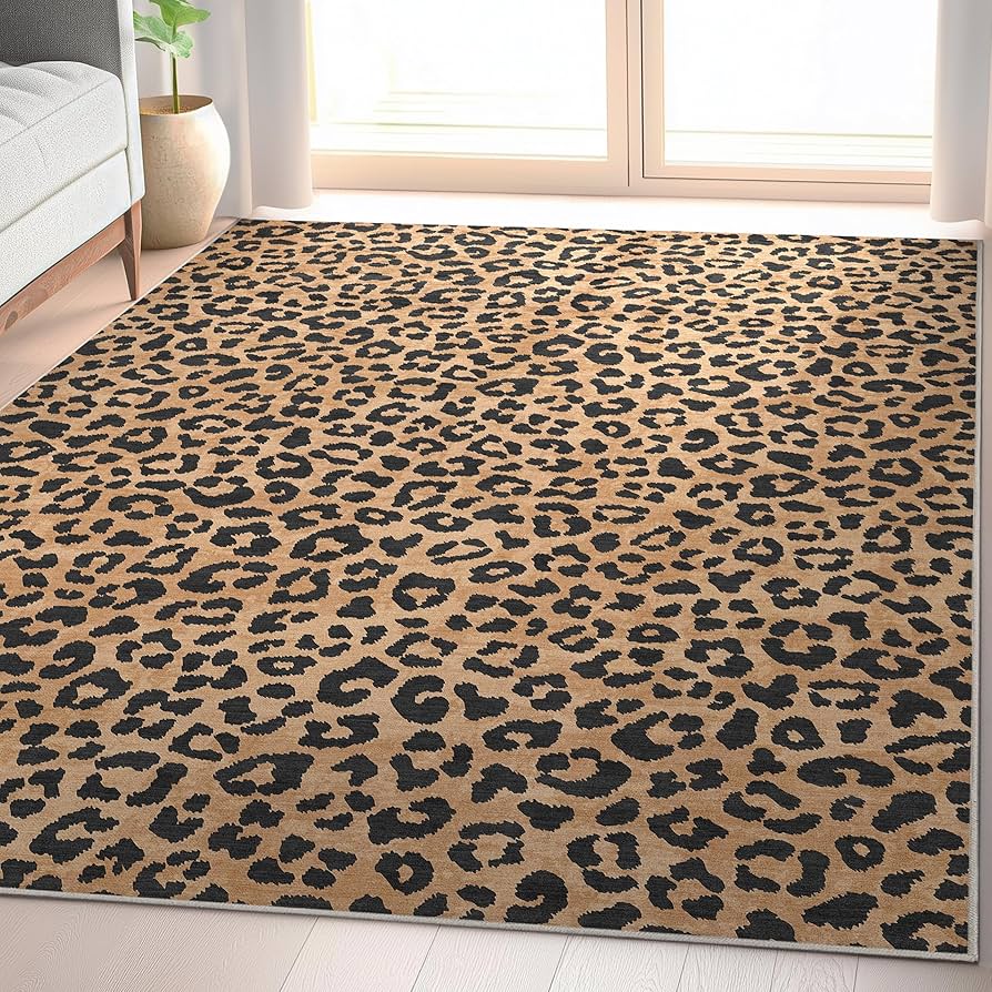 Amazon.com: Well Woven Apollo Flatwoven Leopard Print Brown 5' x 7