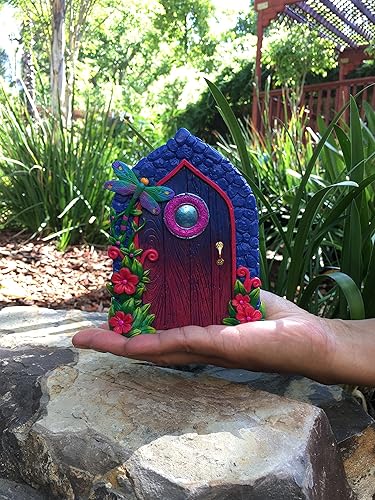 Miniatura 4 de GlitZGlam Puerta de hadas en miniatura de libélula y estilo marroquí y para las hadas y gnomos del jardín encantado. Un accesorio de jardín de hadas