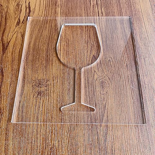 Miniatura 4 de Plantilla de enrutador de copa de vino, Plantilla de acrílico transparente, Plantilla de enrutador de carpintería