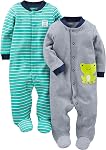Simple Joys by Carter's Baby-Boys 2-Pack 2-Way Zip Cotton Footed Sleep and PlayBaby and Toddler Sleepers