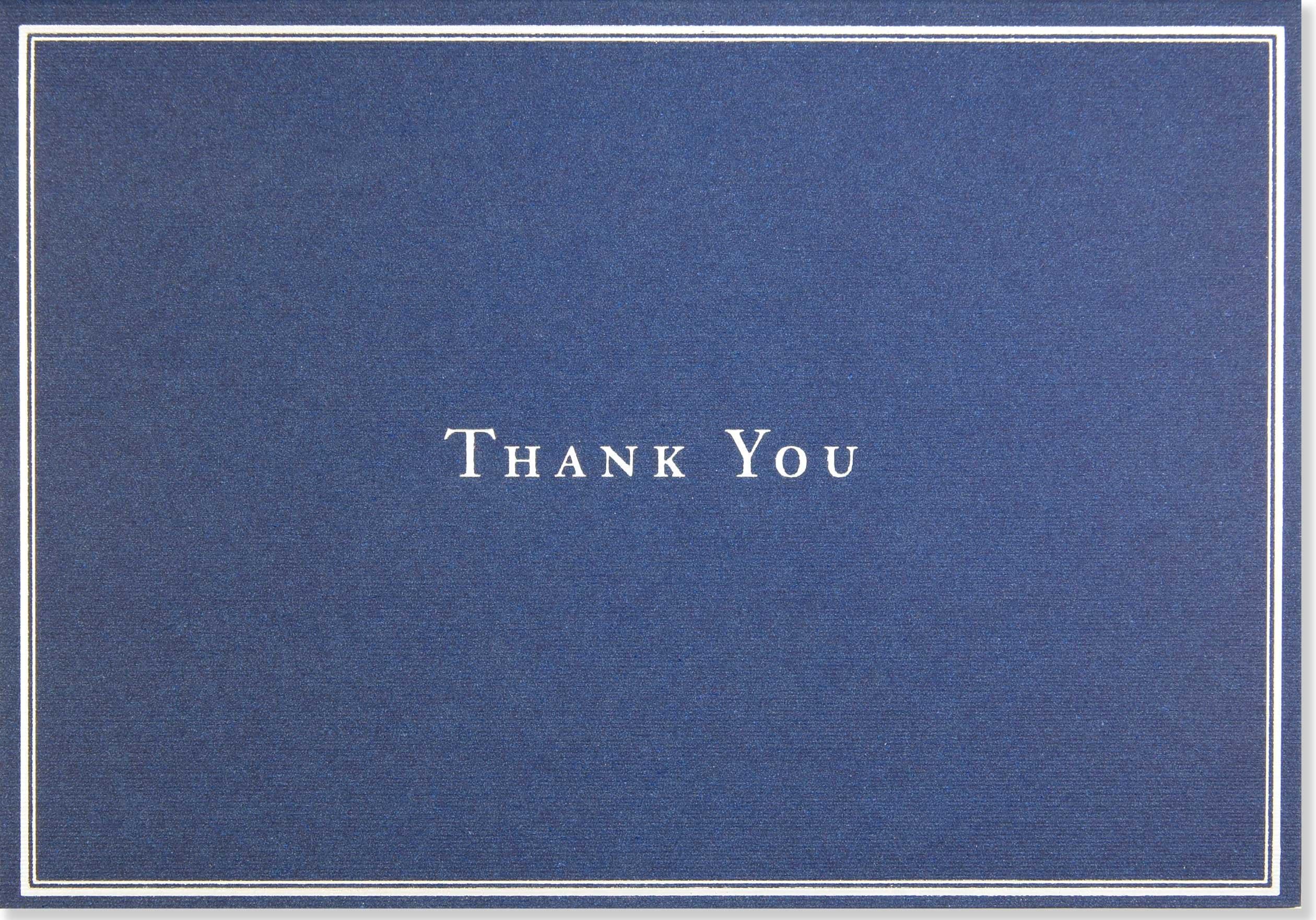 Navy Blue Thank You Notes (Stationery, Note Cards, Boxed Cards)