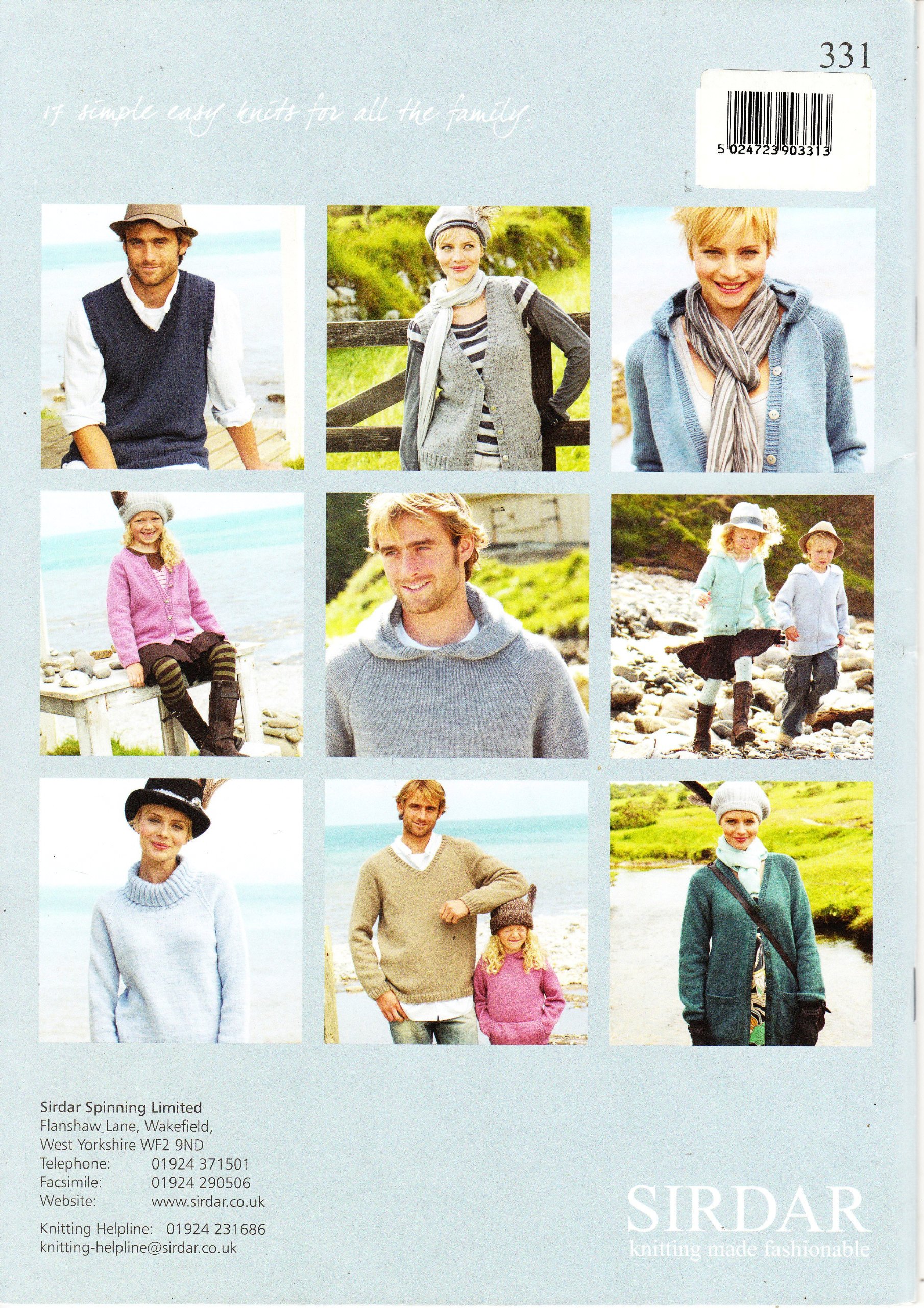 Sirdar 331: 17 Simple Easy Knits für die ganze Familie