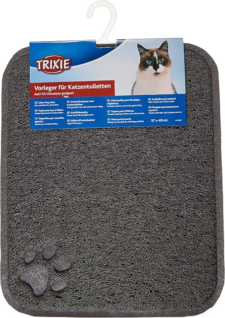 Trixie Cat Litter Tray Mat, 37 Ã 45 cm, Anthracite