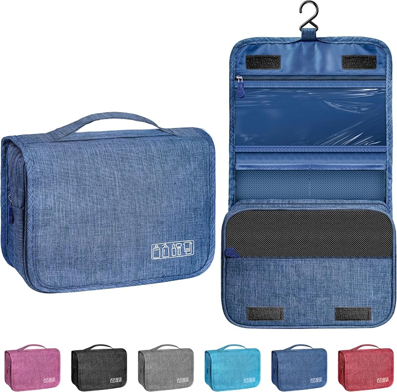 Necessaire de viagem suspensa YEMEDA com gancho, B2-Navy Blue