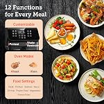Cosori Air Fryer 6.5QT, 12-in-1 Large Airfryer Oven for Quick&Easy Meals, 80+Recipes, Features AdaptIQ Technology for Crispy Results, Clear Window, Nonstick Basket and Dishwasher Safe, Black Pro
