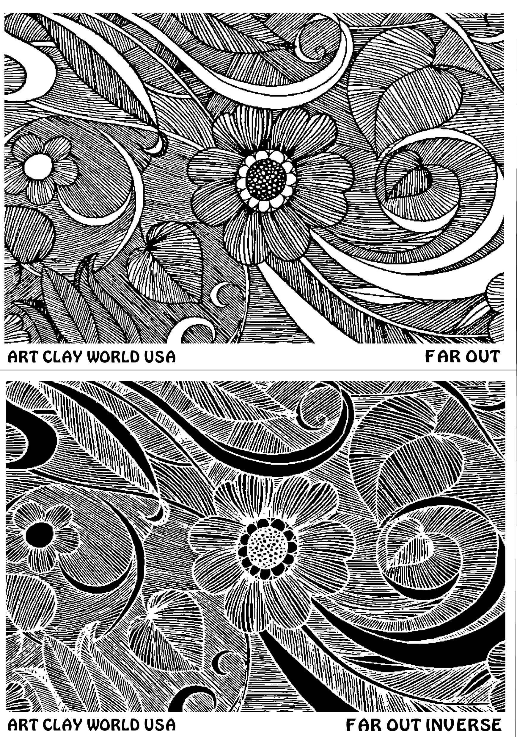 FlexiStamps Texture Sheet Set Far Out Set2 pc.