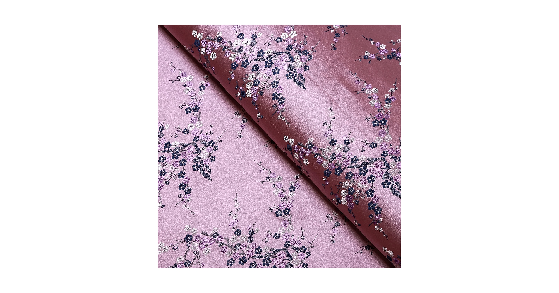 Amazon.com: Mauve Pink Cherry Blossom Brocade Fabric, 29