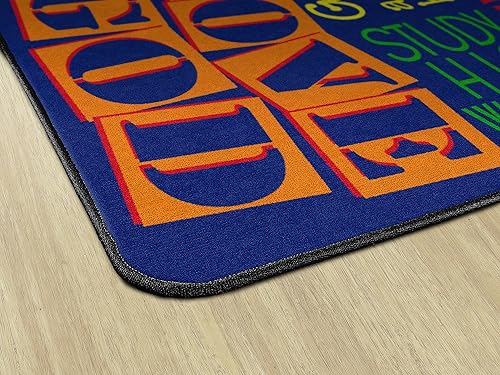 Miniatura 9 de Flagship Carpets Walk His Walk Worship - Alfombra inspiradora para aula infantil, alfombra de dormitorio de niños, alfombra de sala de juegos o área