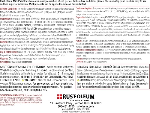 Miniatura 4 de Rust-Oleum 331049 - Pintura de acabado mate, 32 onzas líquidas (paquete de 1), color blanco clásico