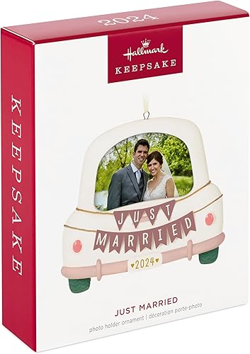 Miniatura 9 de Hallmark Keepsake Adorno de Navidad 2023 We Tied The Knot adorno de imagen de boda