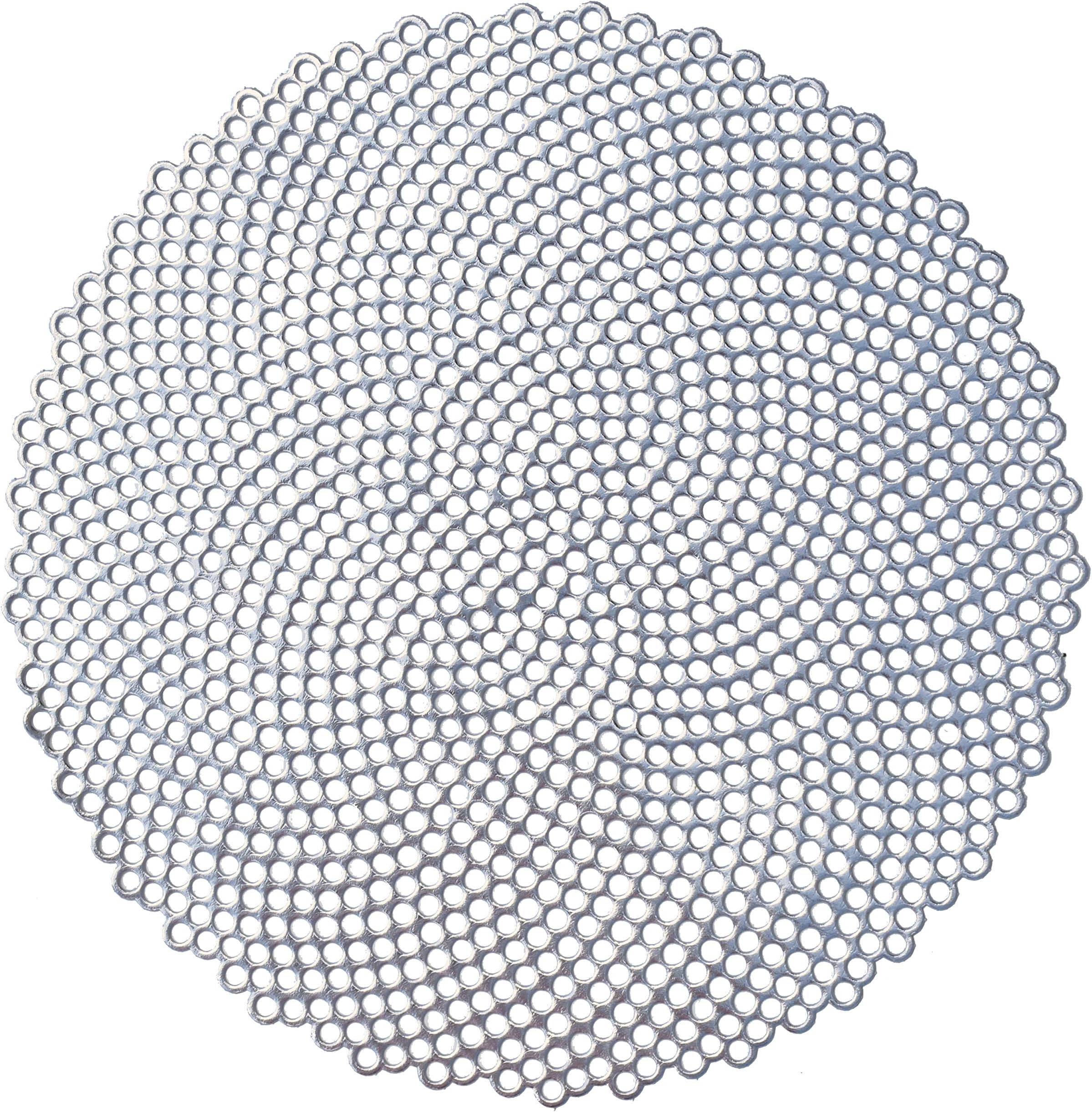 " OCCASIONS " 10 Pieces Pack Pressed Vinyl Metallic Placemats/Wedding Accent Centerpiece Placemat (Mosaic, Silver)