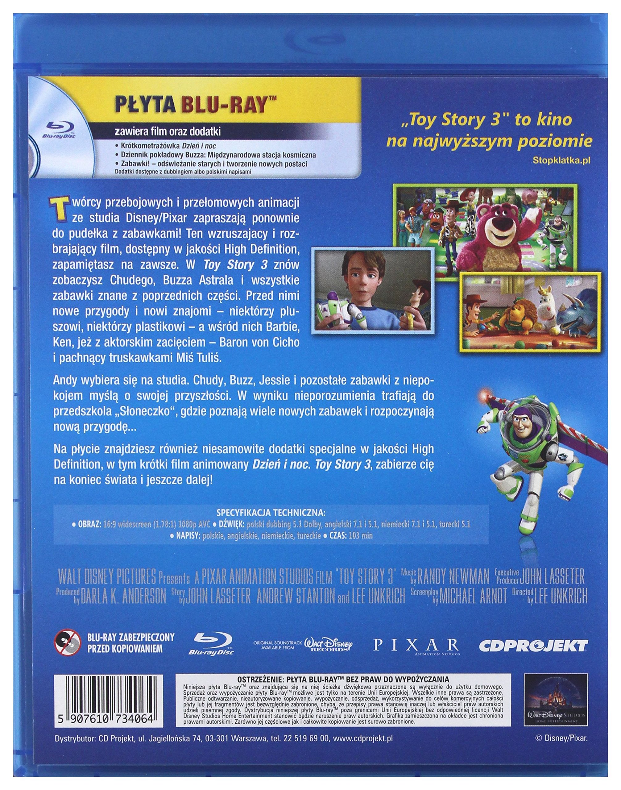 Toy Story 3 [Blu-Ray] [Region B] (IMPORT) (Nessuna versione italiana)