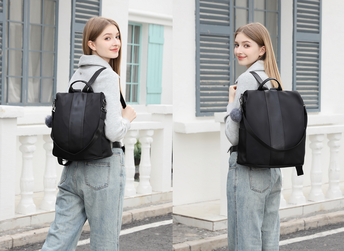 Sac à Dos Antivol Femme En Cuir PU - Grand, Imperméable, Élégant Et Léger Pour Voyage, Travail, Études