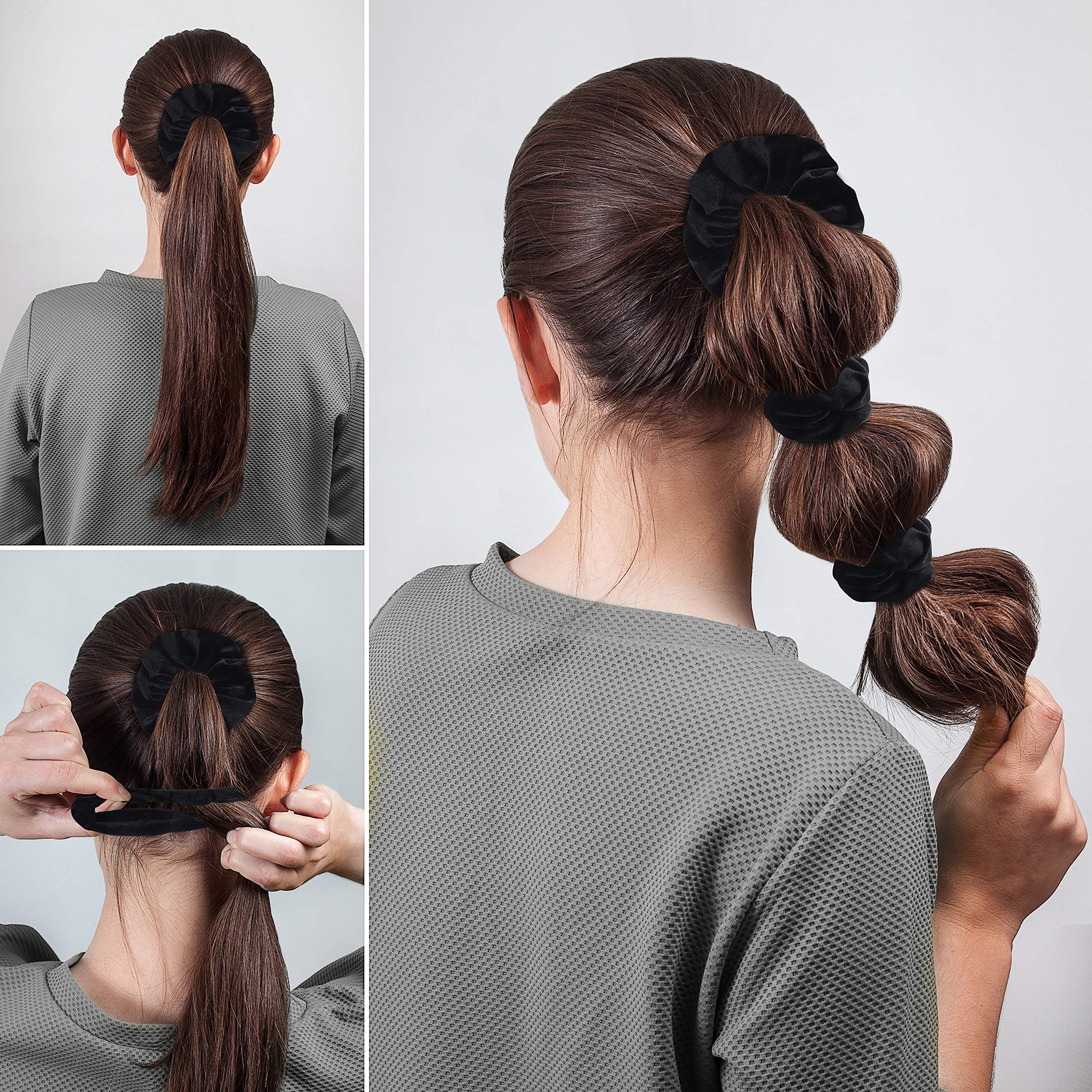 Set da 4 pezzi di scrunchie in velluto a forma di corna ... - Shein
