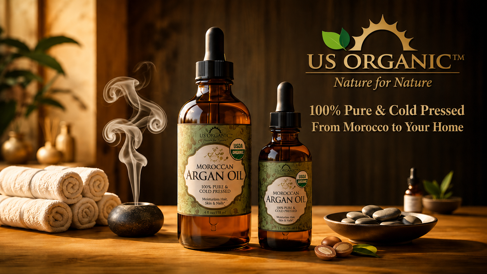 Amazon.com : US Organic Moroccan Argan Oil, Cold-Pressed Virgin