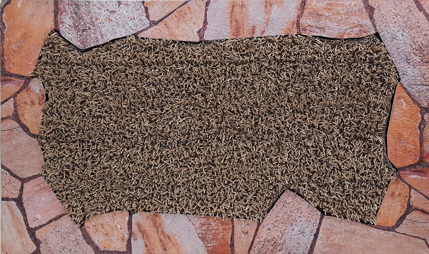 GrassWorx Clean Machine Lancaster Doormat, 18 x 30, Jute (10376437)