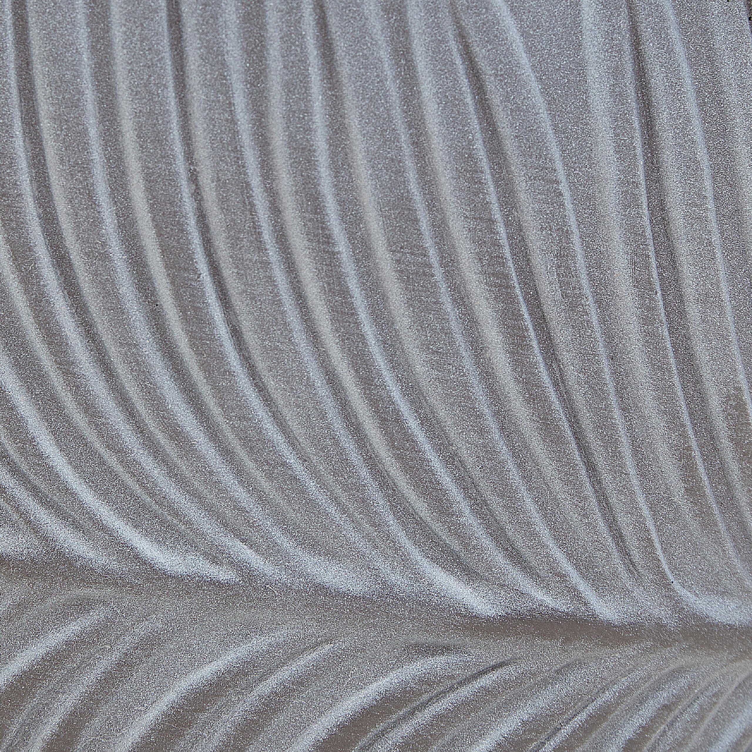 Beliani Maceta Exterior Motivo Hoja Redonda Piedra Fibra Arcilla 42x42x40 cm Gris Ftero