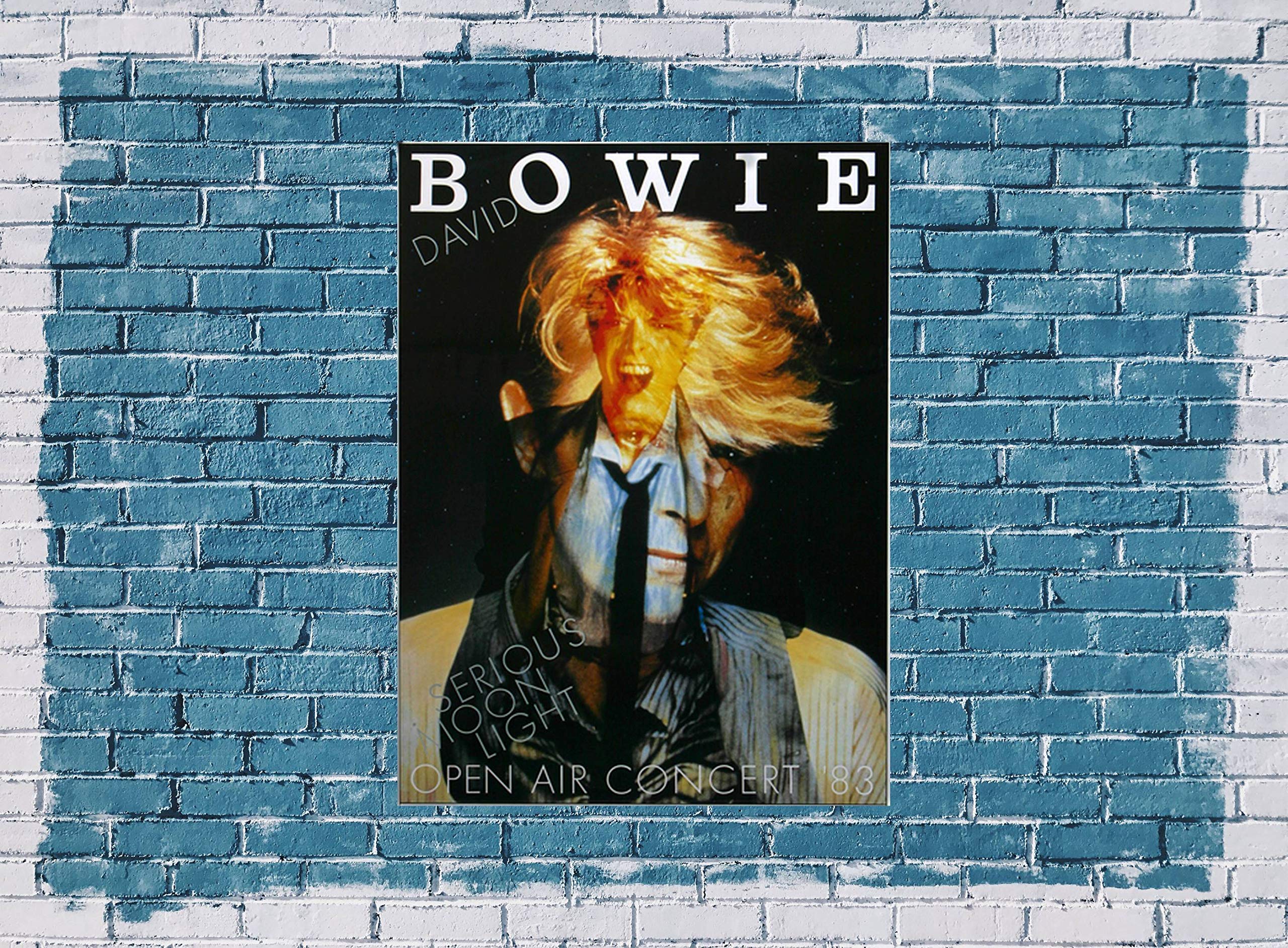 David Bowie - Open Air, Frankfurt 1983 » Konzertplakat/Premium Poster | Live Konzert Veranstaltung | DIN A1 «
