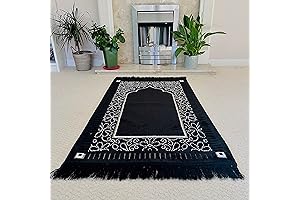 Mihrab Patterned Velvet Prayer Mat