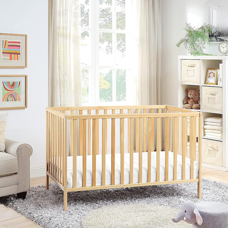 Suite Bebe Palmer 3 in 1 Convertible Baby Crib, Natural