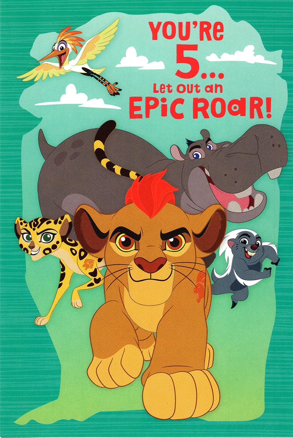 Amazon.com : The Lion Guard Happy 5th Fifth (Age 5) Birthday Card ...