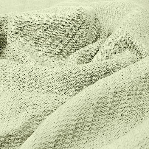 Miniatura 10 de Cotton Craft - Cobija térmica de sarga de punto espiga 100 algodón súper suave de alta calidad Algodón King