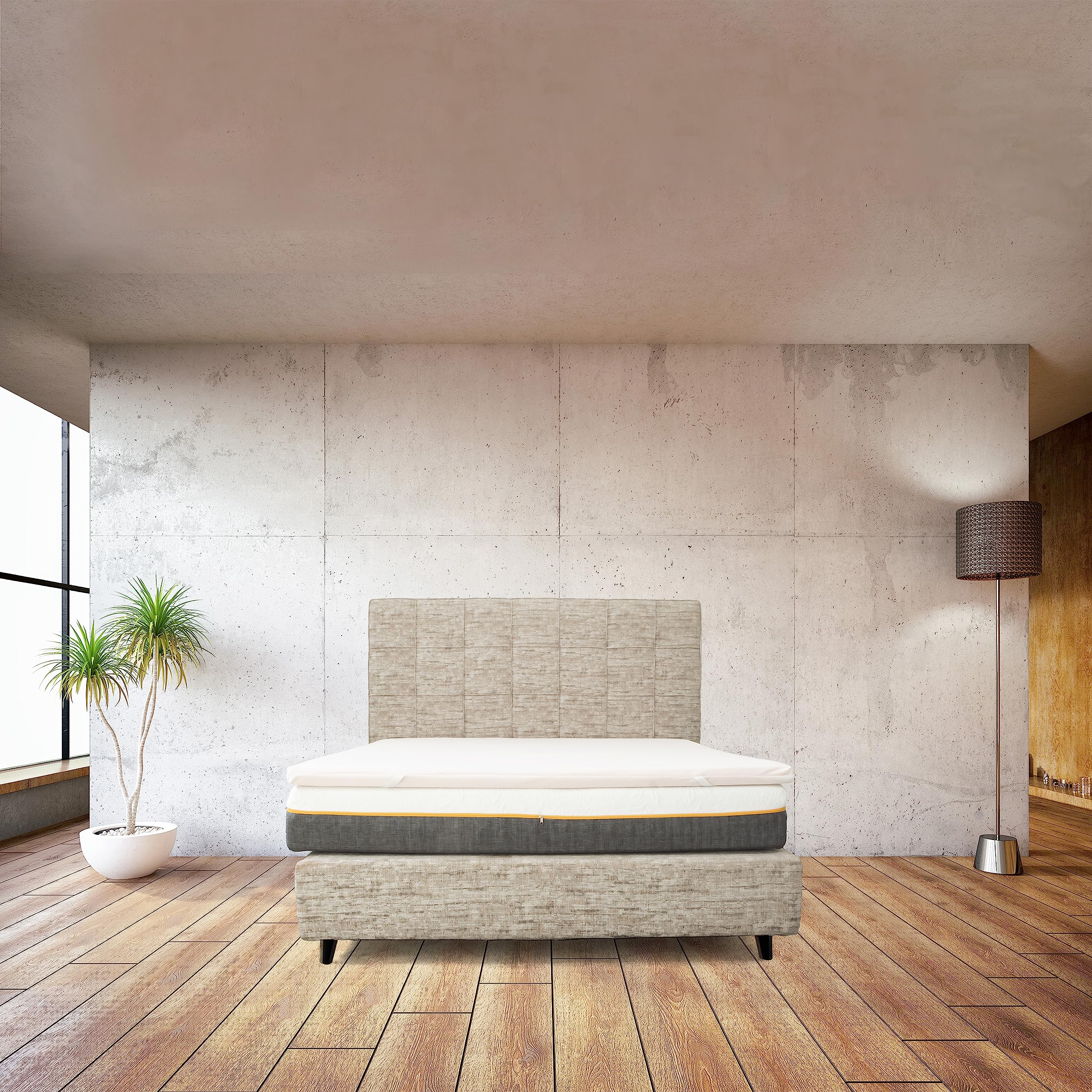 Comfy Line - Topper rigido Singolo 90x200 per Materasso in Poliuretano Espanso 5,5 cm - Correttore per materassi morbidi, Certificato - Made in Italy