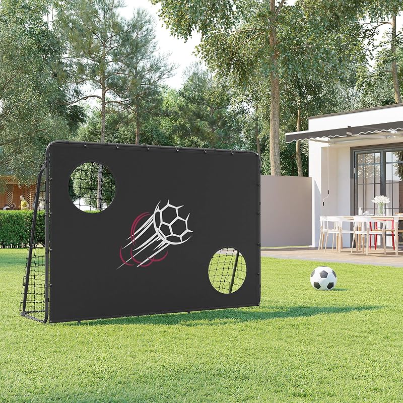 SONGMICS 215x150x76 cm Focikapu Hálóval Gyors Szereléshez Fém Kerettel