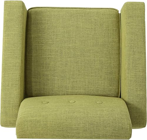 Miniatura 6 de Christopher Knight Home Sawyer Mid-Century - Silla de club de tela moderna, color verde apagado/natural