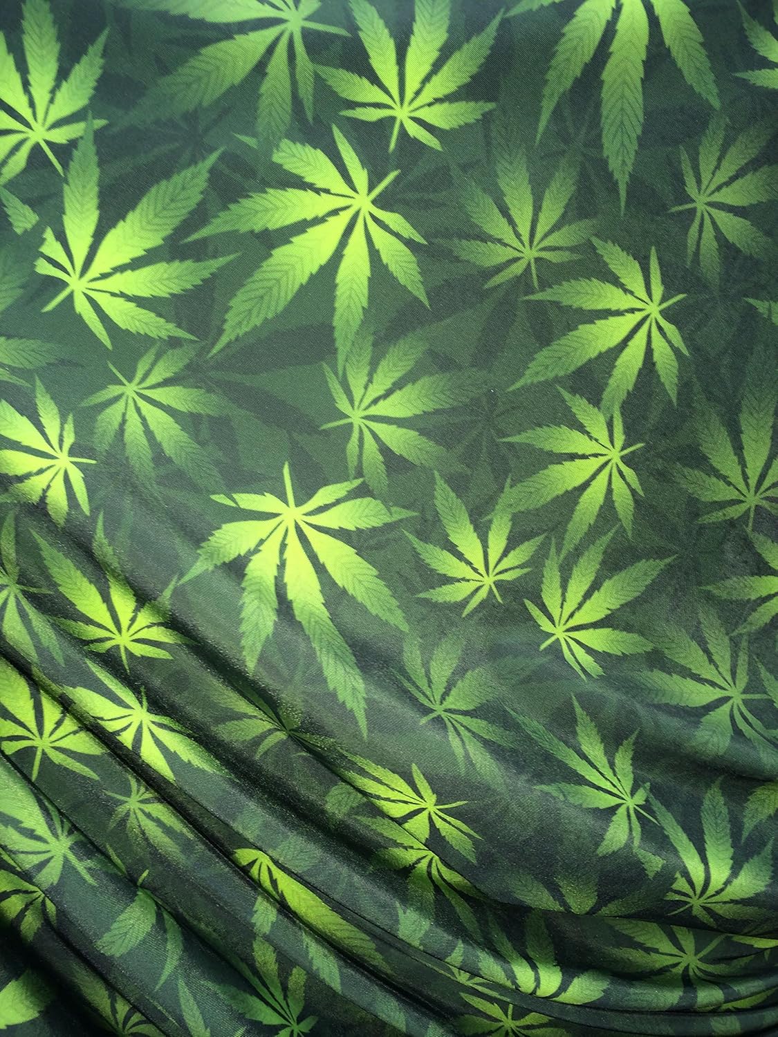 420 Weed Print Spandex Fabric