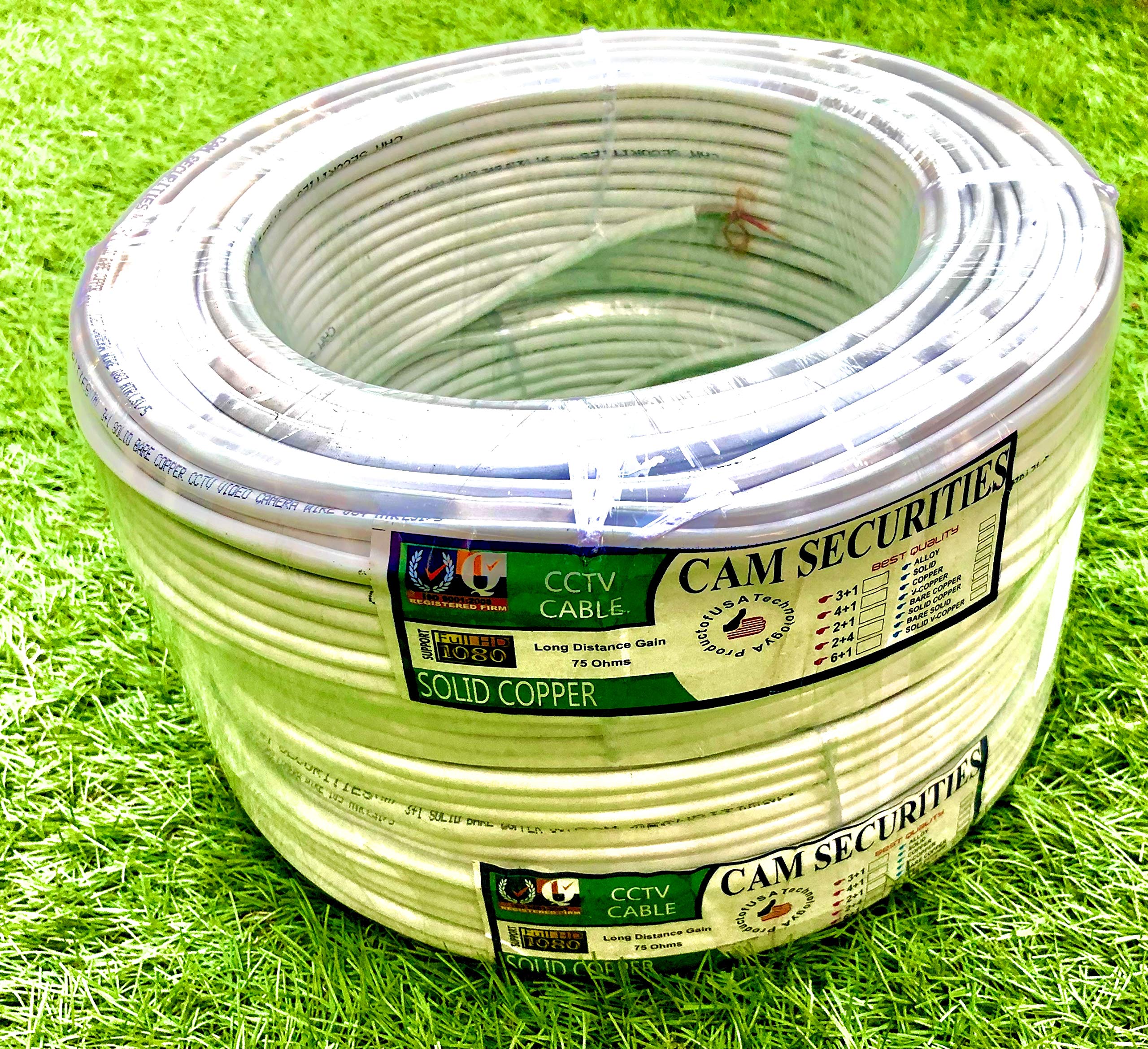 CCTV Wire Cable 3+1 Copper+Breding Alloy+mic Wire Alloy (80 Meter / 88 Yard)
