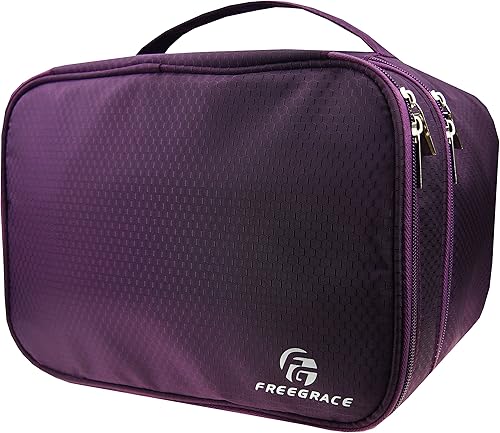 Miniatura 4 de Bolsa organizadora de viaje para ropa interior, bolsa grande de almacenamiento de doble capa, se adapta a brasieres grandes, calcetines, ropa