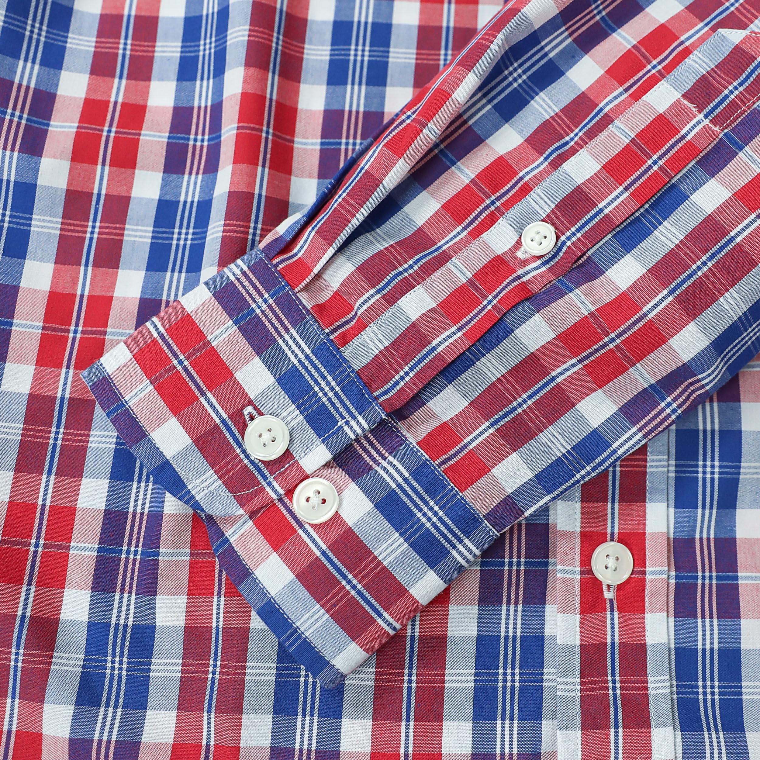 Dubinik® Camicia Uomo Camicia Quadri Uomo Casual Leggero Botton Down Regular Fit Conformate Camicia Uomo Taschini