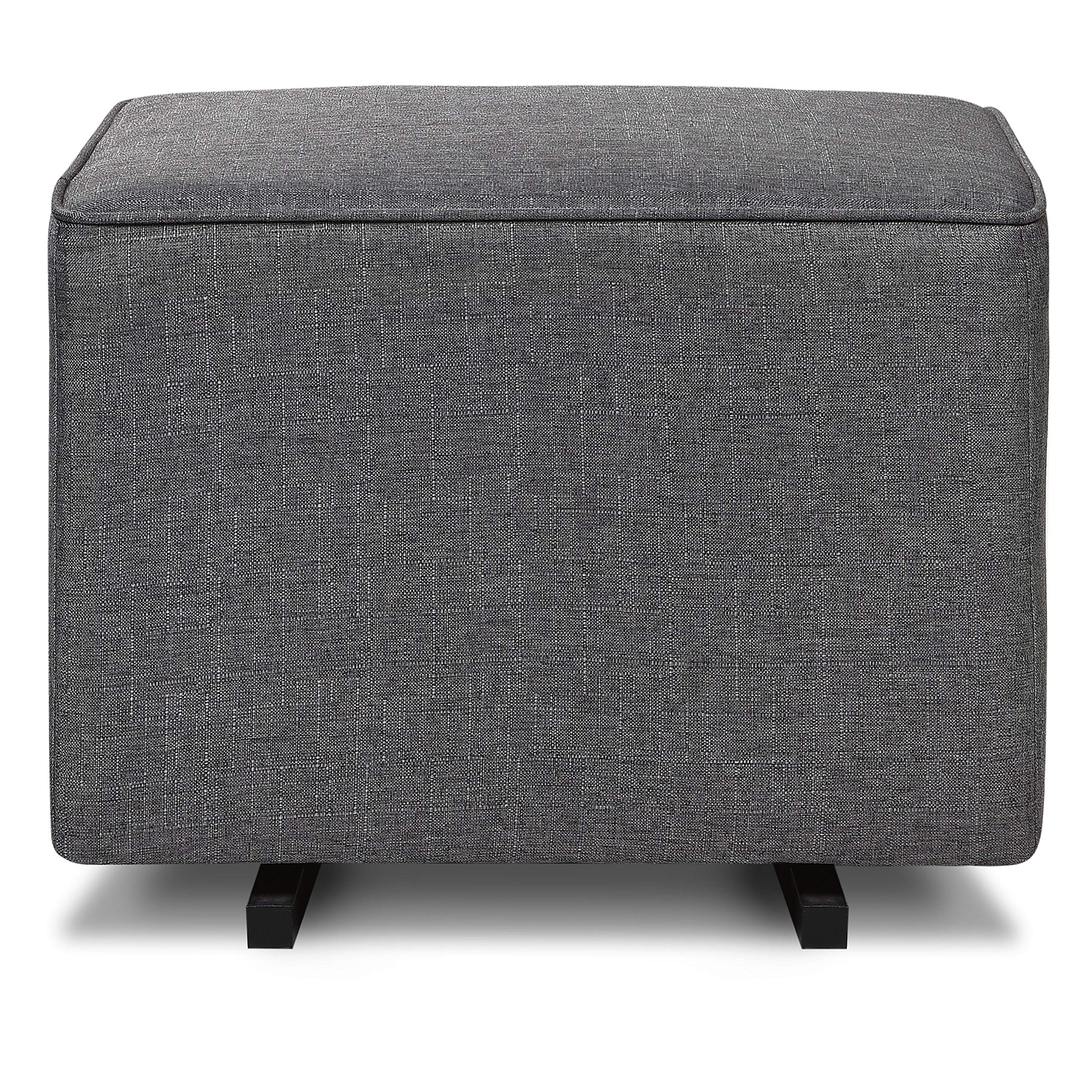 DaVinci Universal Gliding Ottoman in Shadow Grey, Greenguard Gold & CertiPUR-US Certified
