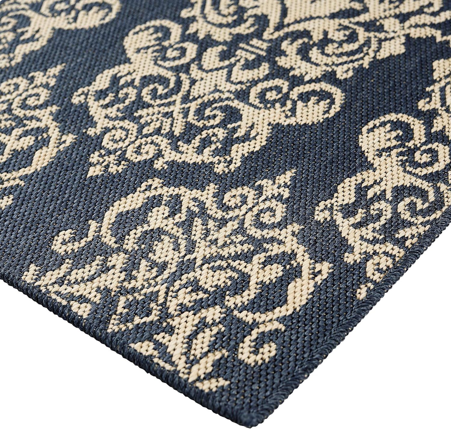 Home Dynamix Wilmington Kennedy Accent Rug, 23.6"x35.4" Rectangle, Navy Blue/Ivory
