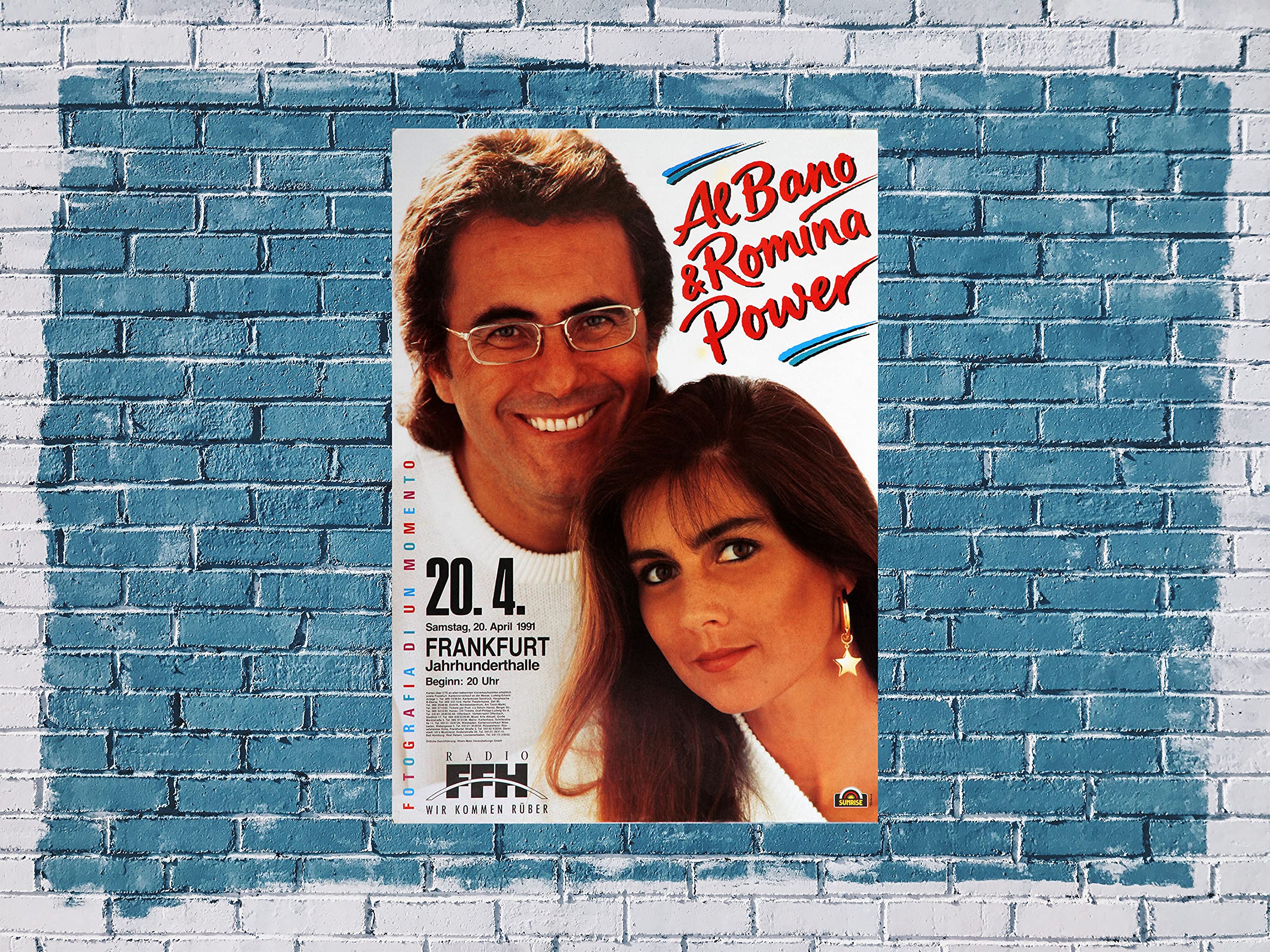 Premium Poster/Plakat | DIN A1 | Wanddeko | Live Konzert Veranstaltung » AlBano & Romina Power - Fotografia Di Un Momento, Frankfurt 1991 «
