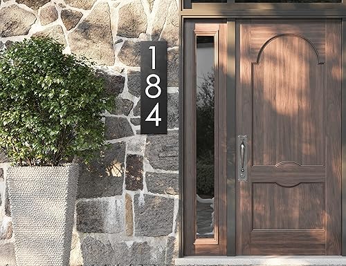 Modern House numbers  house numbers for outside  house numbers plaque available in VERTICAL and HORIZONTAL  house numbers sign  address numbers