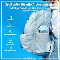 Sticlă ion8 500 ml, model Szivárgyóhal, etanșă, deschidere cu o singură mână, capac tip flip, fără BPA, lavabilă în mașina de spălat vase, neutră din punct de vedere climatic, bidon pentru apă 2