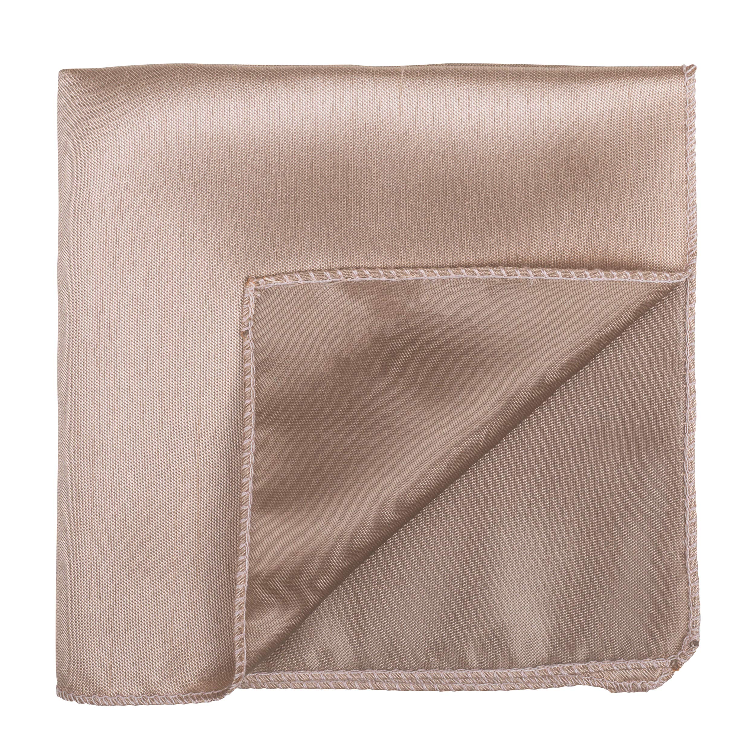 Abel & Burke Antique Champagne Shantung Pocket Square #AB-TPH1005/1